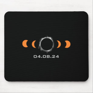 Total Sun Eclipse Solar April 8 2024 Path Of Total Mouse Pad