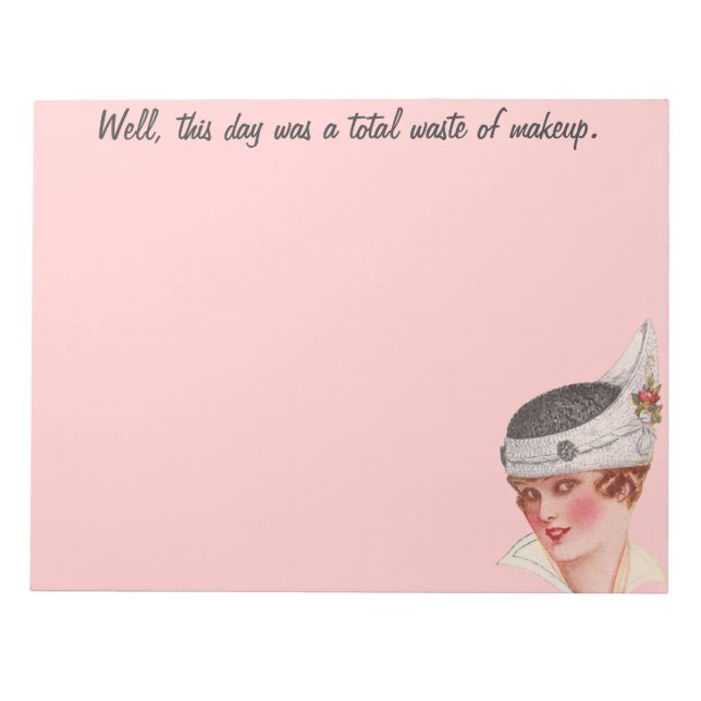 Total Waste of Makeup Notepad (Front)