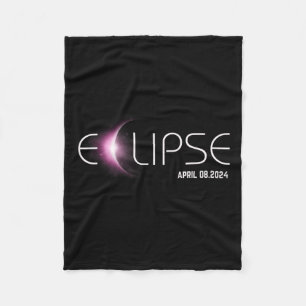 Totality 04 08 24 Total Solar Eclipse 2024 1 Fleece Blanket