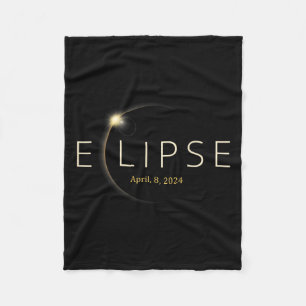 Totality 04 08 24 Total Solar Eclipse 2024 2 Fleece Blanket