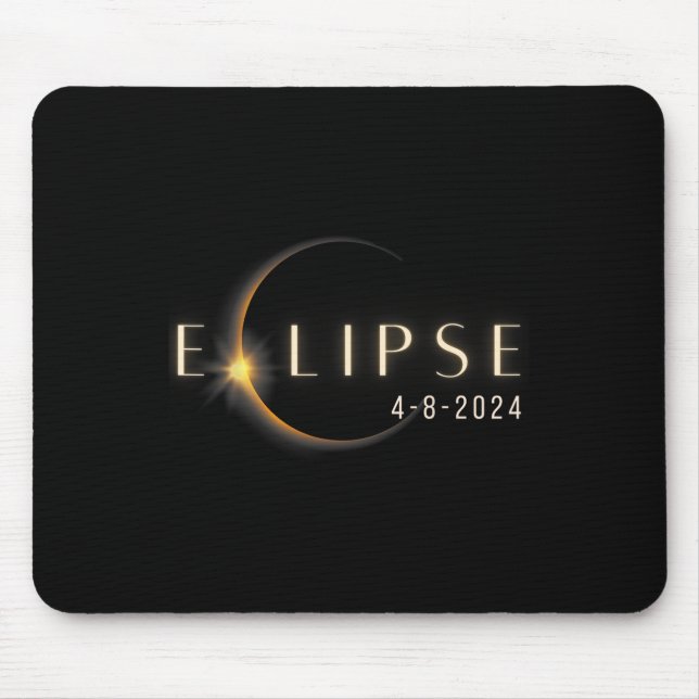 Totality 04 08 24 Total Solar Eclipse 2024  Mouse Pad (Front)