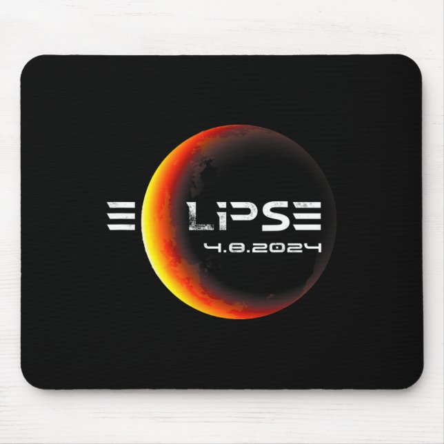 Totality 4.08.2024 Total Solar Eclipse 2024  Mouse Pad (Front)