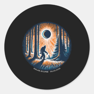 Totality April 8 2024 Total Solar Eclipse 3 Classic Round Sticker