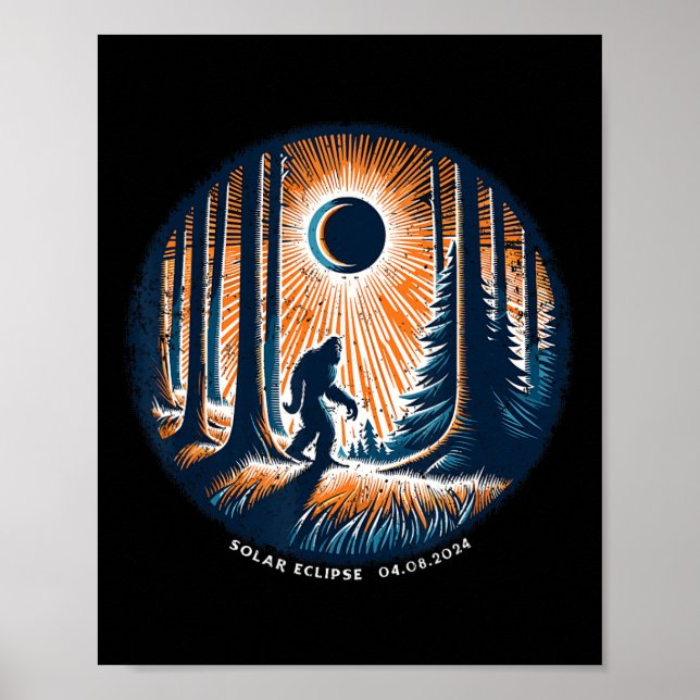 Totality April 8 2024 Total Solar Eclipse 3  Poster (Front)