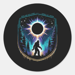 Totality April 8 2024 Total Solar Eclipse 5 Classic Round Sticker