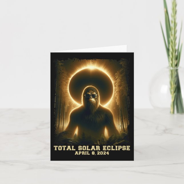 Totality April 8 2024 Total Solar Eclipse  Card (Front)