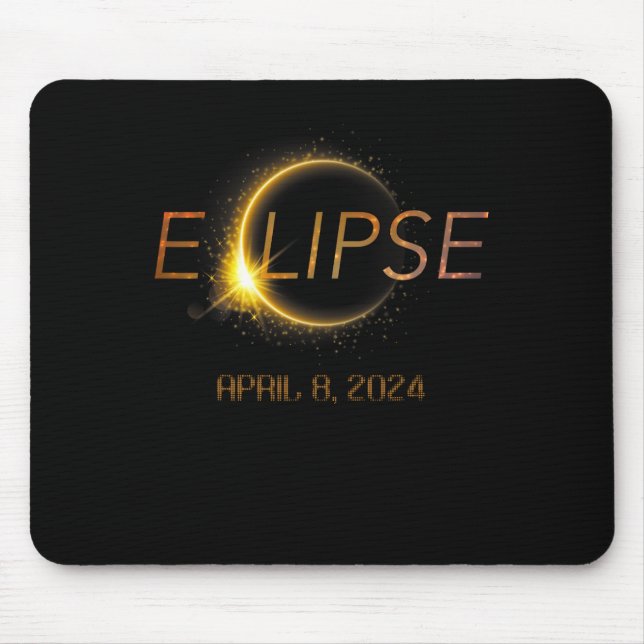 Totality Eclipse 4.08.24 Total Solar Eclipse 2024  Mouse Pad (Front)