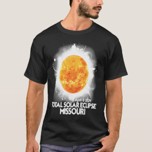 Totality Missouri 2024 Total Solar Eclipse America T-Shirt