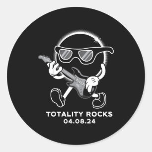 Totality Rocks Total Solar Eclipse Classic Round Sticker