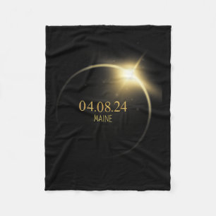 Totality Solar Eclipse 2024 4.08.24 Accessories Fleece Blanket