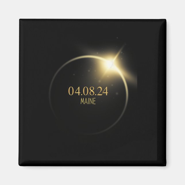 Totality Solar Eclipse 2024 4.08.24 Accessories  Magnet (Front)