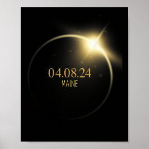 Totality Solar Eclipse 2024 4.08.24 Accessories  Poster