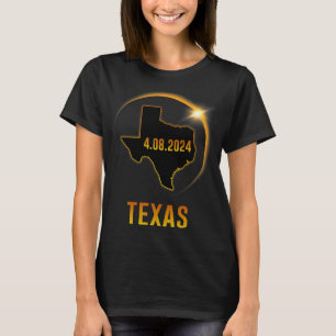 Totality Solar Eclipse April 8 2024 Texas T-Shirt