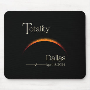Totality Solar Eclipse Dallas Texas Total Solar Ec Mouse Pad