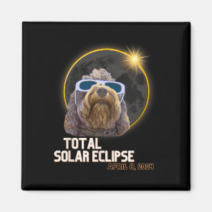 Totality Solar Eclipse Goldendoodle With Eclipse G Magnet