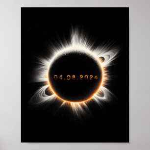 Totality Spring 4.08.24 Total Solar Eclipse 2024 Poster
