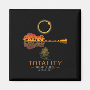 Totality Spring 4 08 24 Total Solar Eclipse Guitar Magnet
