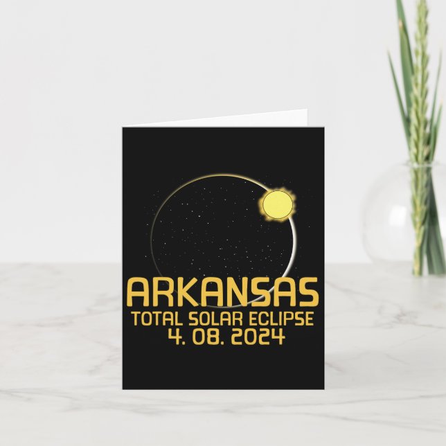 Totality Total Solar Eclipse April 8 2024  Card (Front)