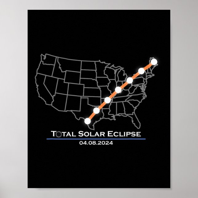 Totality Total Solar Eclipse April 8 2024  Poster (Front)
