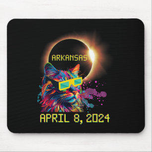 Totality Total Solar Eclipse Cat April 8 2024 Arka Mouse Pad