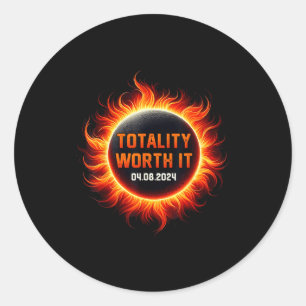 Totality Worth It Usa Totality Classic Round Sticker