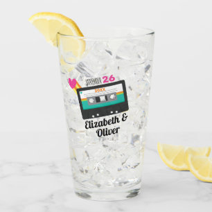 Totally 80s Cassette Wedding Glass