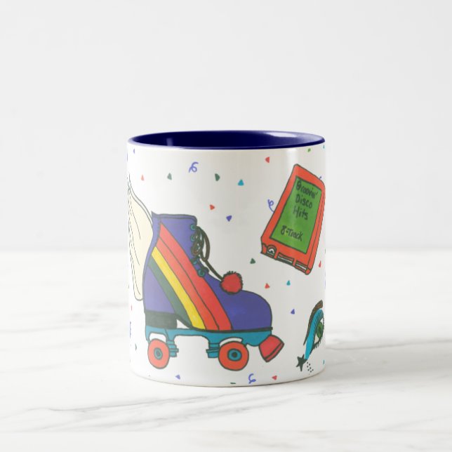 Totally 80's Icons Rollerskate Coffee Mug (Center)