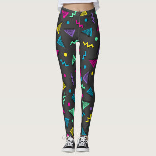 Totally 80s Multi colour shapes Leggings