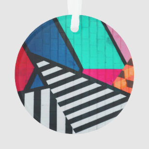 Totally 80s Painted Brick Block Colours Ornament