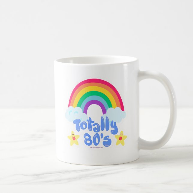 Totally 80s rainbow coffee mug (Right)