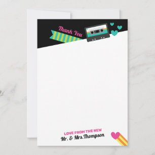 Totally 80s Wedding Thank You Card