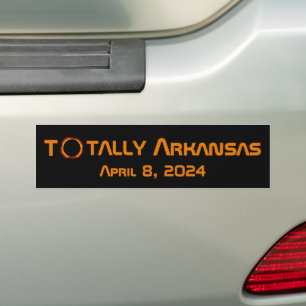 Totally Arkansas 2024 Solar Eclipse Bumper Sticker