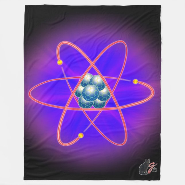 Totally Atomic Fleece Blanket (Front)