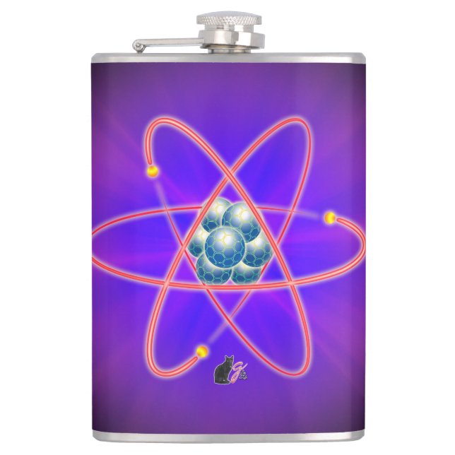 Totally Atomic Hip Flask (Front)