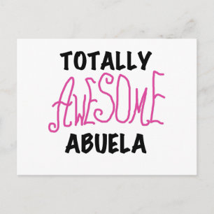 Totally Awesome Abuela Pink Tshirts and GIfts Postcard