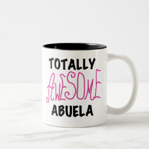 Totally Awesome Abuela Pink Tshirts and GIfts Two-Tone Coffee Mug