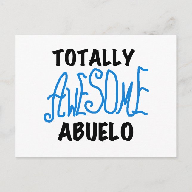 Totally Awesome Abuelo Tshirts and Gifts Postcard (Front)
