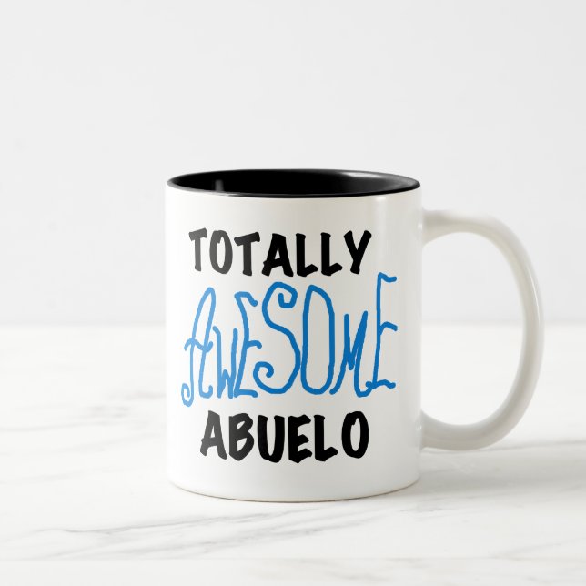 Totally Awesome Abuelo Tshirts and Gifts Two-Tone Coffee Mug (Right)