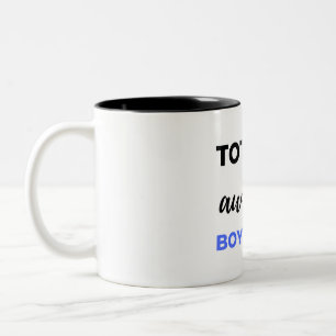 Totally Awesome Boyfriend Black Two-Tone Coffee Mug