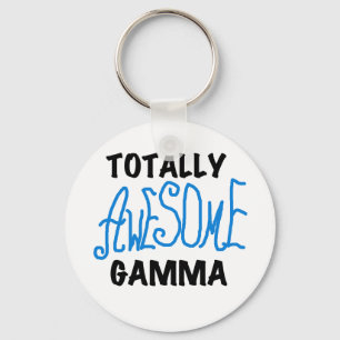 Totally Awesome Gamma Blue Tshirts and Gifts Key Ring