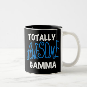 Totally Awesome Gamma Blue Tshirts and Gifts Two-Tone Coffee Mug