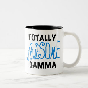 Totally Awesome Gamma Blue Tshirts and Gifts Two-Tone Coffee Mug