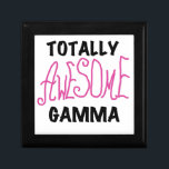Totally Awesome Gamma Pink Gifts Gift Box<br><div class="desc">Totally Awesome Gamma  mugs,  gamma keepsakes,  cards,  buttons,  stickers,  and more for the totally awesome grandmother or gamma to be with bright pink text with black or white text for light and dark colours t-shirts and giffts. Great gifts for great grandparents!</div>