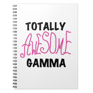 Totally Awesome Gamma Pink Gifts Notebook