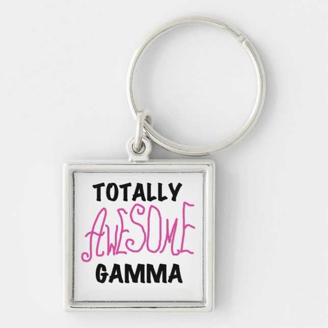 Totally Awesome Gamma Pink Tshirts and Gifts Key Ring (Front)
