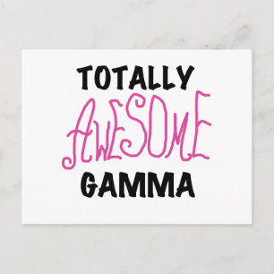 Totally Awesome Gamma Pink Tshirts and Gifts Postcard