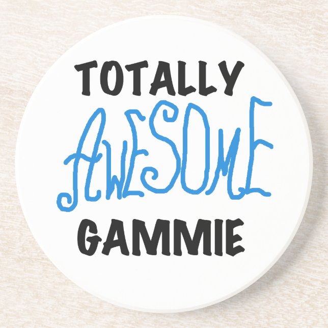 Totally Awesome Gammie Blue Tshirts and Gifts Coaster (Front)