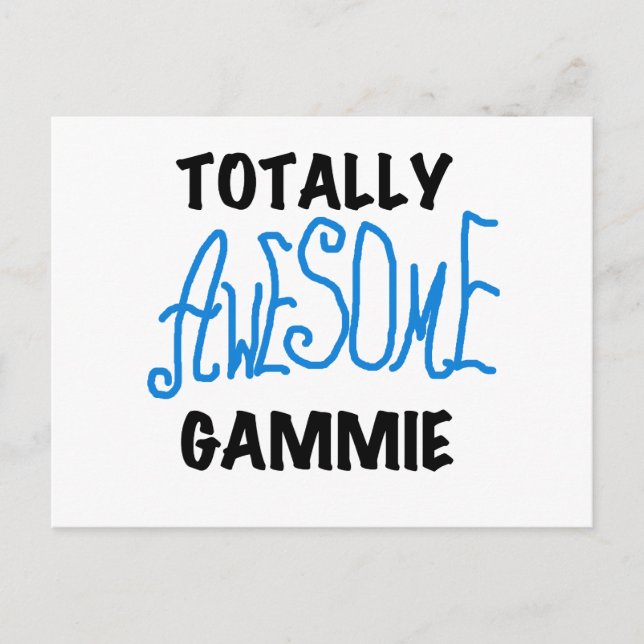 Totally Awesome Gammie Blue Tshirts and Gifts Postcard (Front)