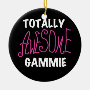 Totally Awesome Gammie Pink T-shirts and Gifts Ceramic Ornament
