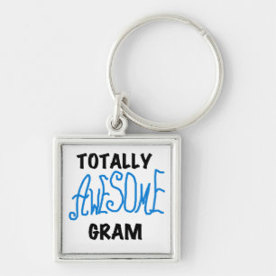 Totally Awesome Gram Blue Tshirts and Gifts Key Ring